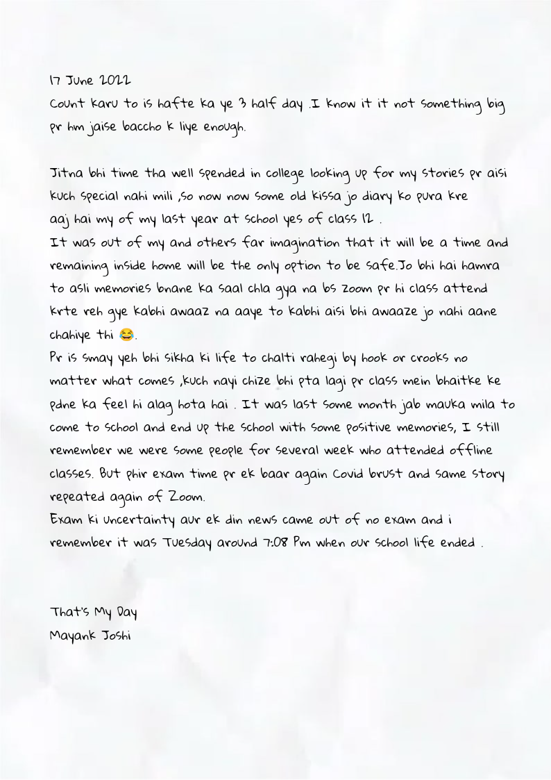 Diary Mayank